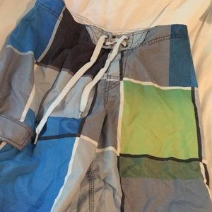 colorful swim shorts